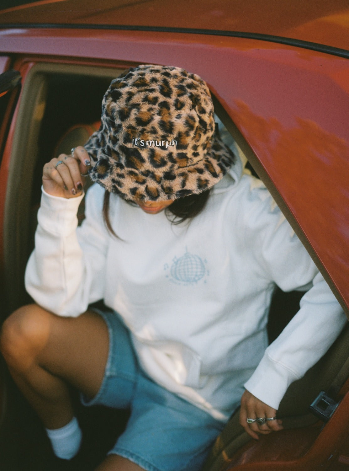 It's Murph Cheetah Furry Reversible Bucket Hat