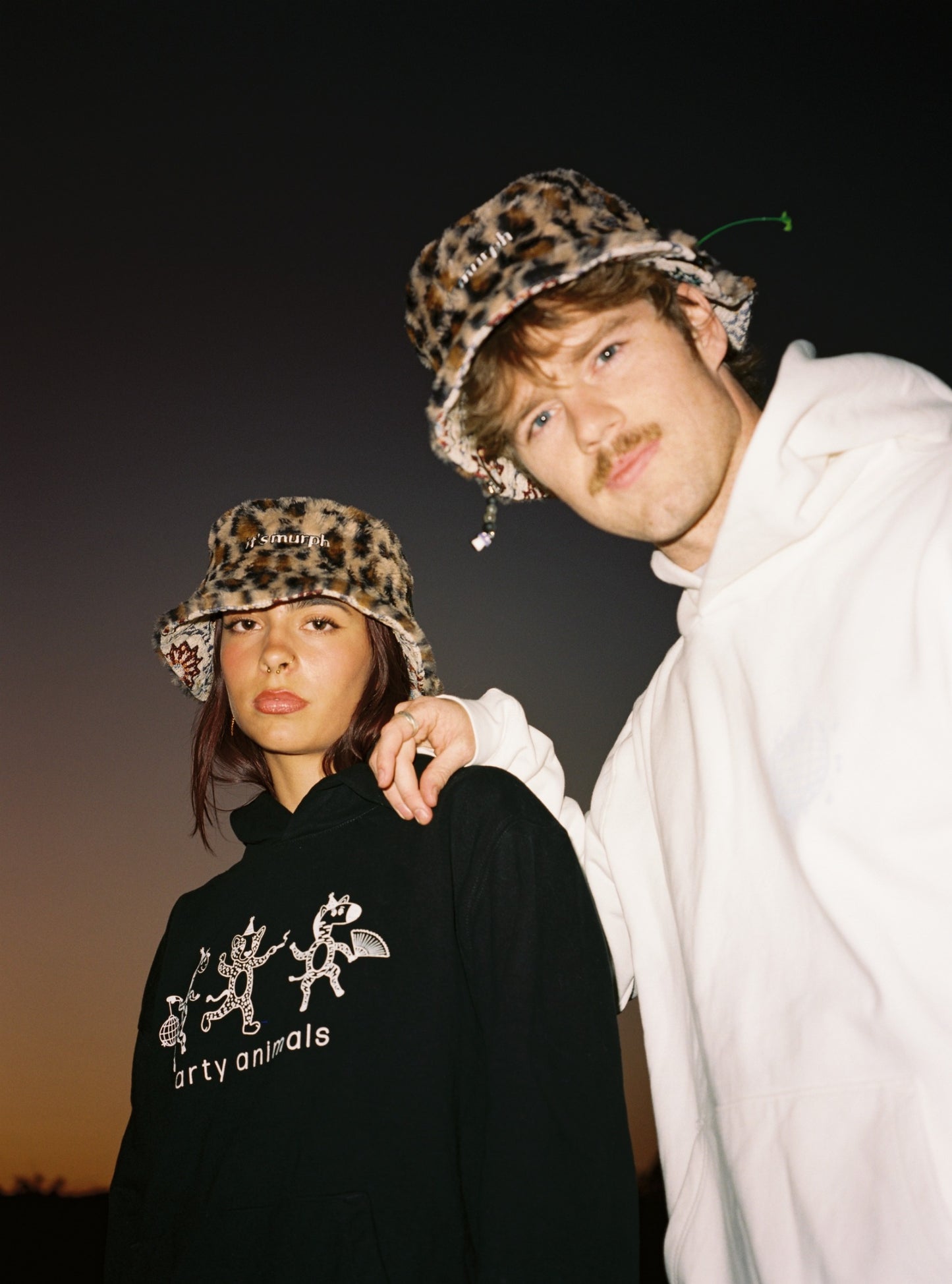 It's Murph Cheetah Furry Reversible Bucket Hat