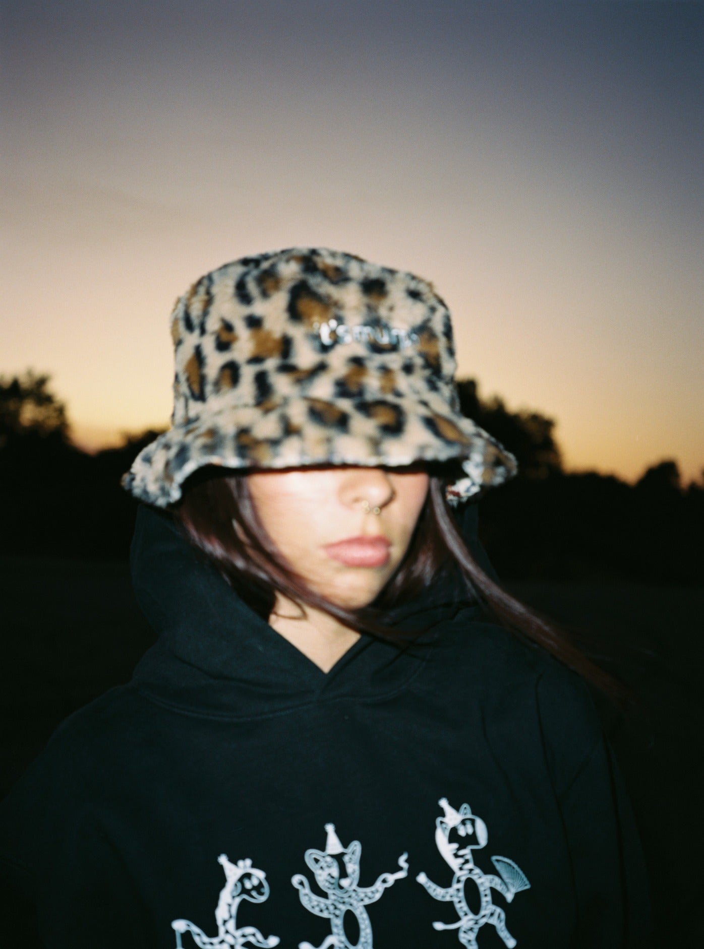 It's Murph Cheetah Furry Reversible Bucket Hat