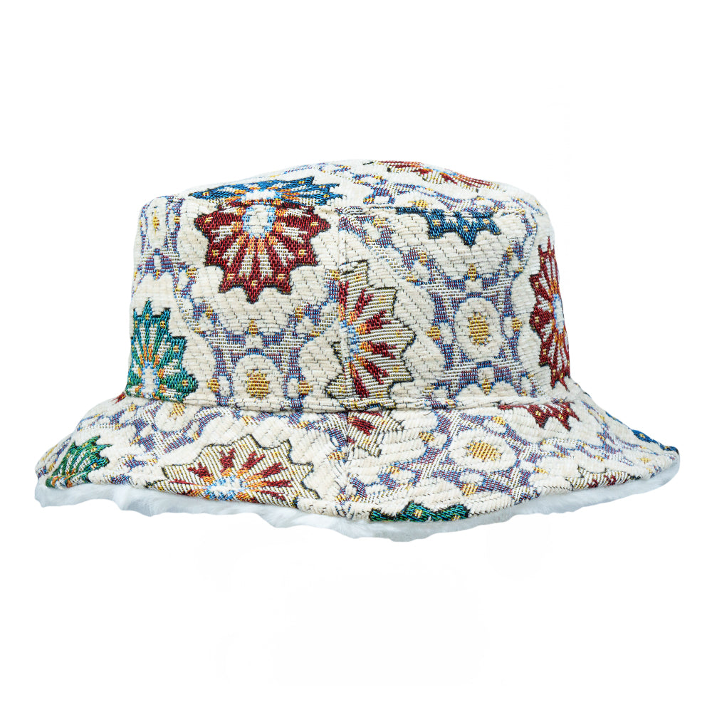 It's Murph Floral Furry Reversible Bucket Hat