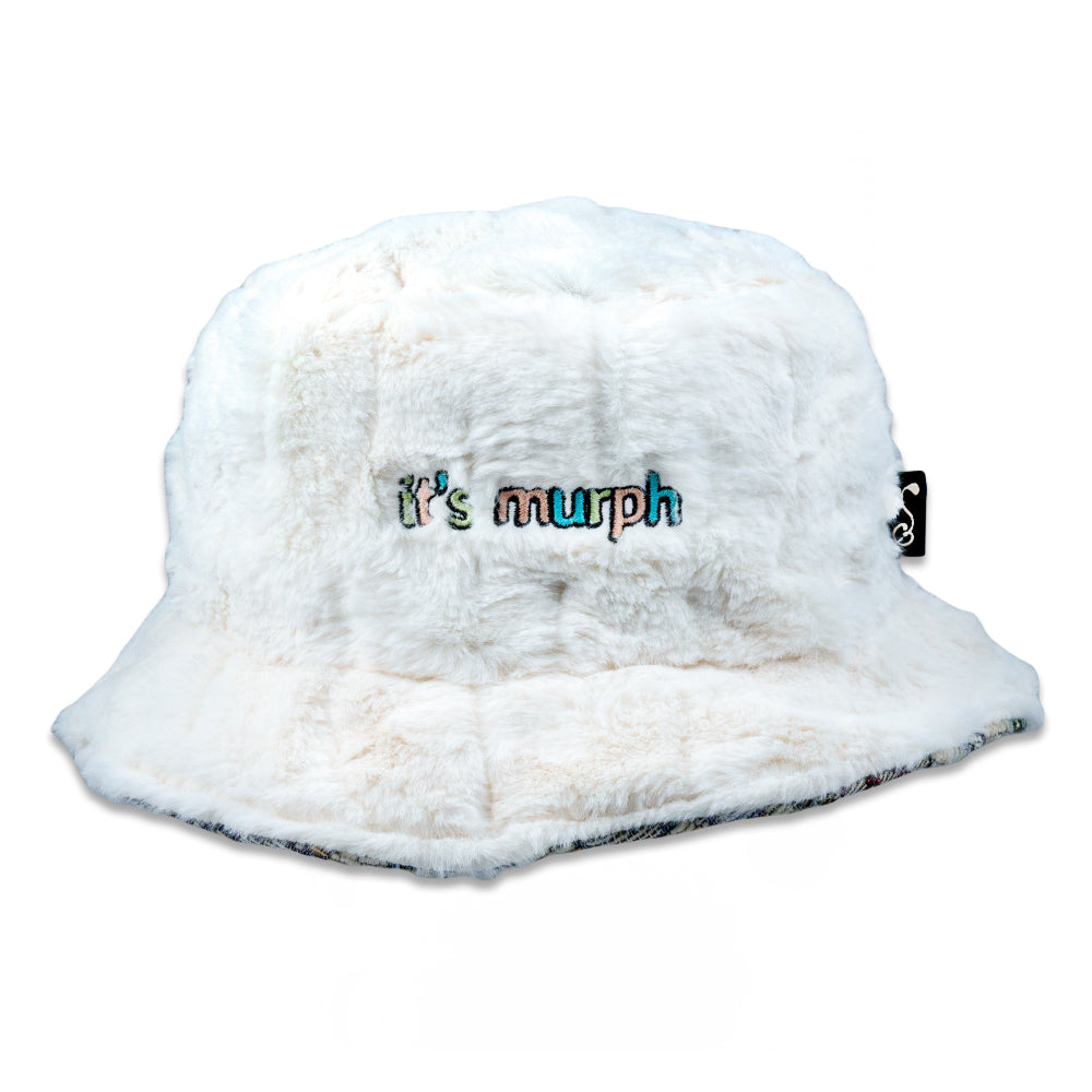 It's Murph Floral Furry Reversible Bucket Hat