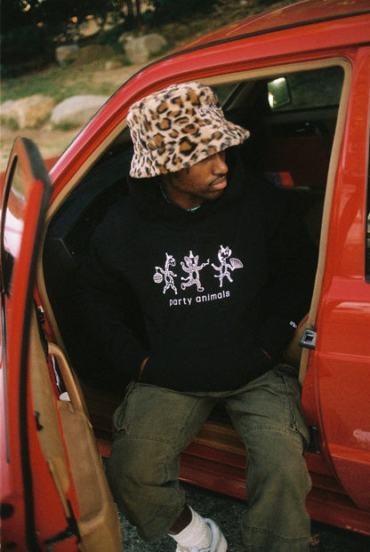 It's Murph Cheetah Furry Reversible Bucket Hat